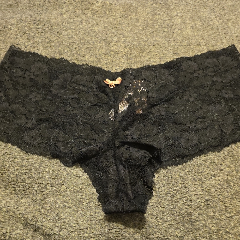 Victoria's Secret Black Lace Shorties